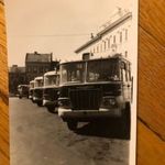 Fénykép régi Ikarus buszok Pécs Kossuth tér fotó