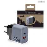 Tactical Microgrid hálózati töltőfej, 1x Type-C és 1x USB aljzat, 45W, GaN, QC, PD gyorstöltés tá... fotó