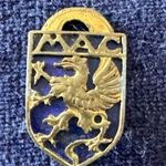 MAC- Magyar Atkethikai Klub ritka szép gomblyuk jelvénye, jelzett, Morzsányi fotó