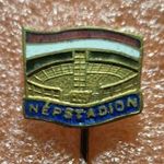 Népstadion , tűzzománc jelvény, kitűző fotó