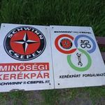 2x CSEPEL KERÉKPÁR ZOMÁNC TÁBLA!! 30X40 fotó