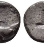 Byzantion, Thrace i.e.350-320 Hemidrachma, ókori görög ezüst fotó