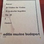Kayser: 36 gyakorlat hegedűre I. fotó