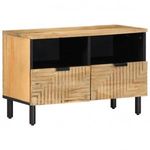 barna tömör mangófa TV-szekrény 70x33x46 cm fotó