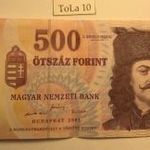2001 500 EF minőségben. Eredeti, szép, darab, egy középső hajtással, 1 forintról! EB 3761650 fotó