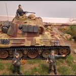 Panther V, Párduc 2. Világháborús német tank, harckocsi dioráma 1: 35 fotó