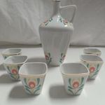 Hollóházi porcelán pálinkás készlet kiöntővel - 6 személyes fotó