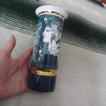 Hollóházi Szász Endre zöld váza 20 cm hibátlan napfény sorozatból ritka darab fotó