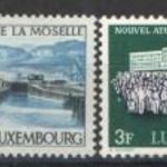 1964. Luxemburg - Mosele folyó csatorna rendszere, és az új Atheneum kKözpont, önálló értékek** fotó