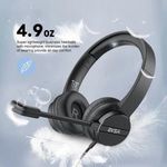 EKSA H12/H12E 3, 5 mm/USB vezetékes fejhallgató mikrofonnal, fülre helyezhető számítógépes fejhallgat fotó