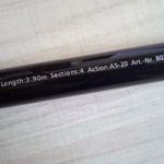 Kettner Action: A5-20 retró 4 részes teleszkópos horgászbot egészséges állapotban 3, 9m Composite Pro fotó