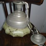 ART DECO MENNYEZETI LÁMPA RÉZ SZERELÉKKEL fotó