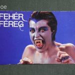 Kártyanaptár, MOKÉP, mozi, Fehér Féreg film, női modell, 1990 fotó