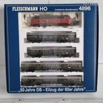 MS2 Fleischmann H0 4896 szett – Trix 22446 BR 217 dízelmozdony + 4 személyvagon dobozban fotó