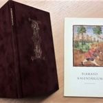 Flamand kalendárium bársonykötésben hasonmás kiadás + kísérő tanulmány 1983 karton tokban fotó