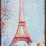 Seurat The Eiffel Tower panel (60x110cm) fotó