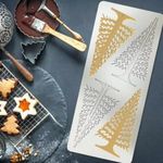 Karácsonyfa tuile, szilikon ostya forma - 4 részes fotó