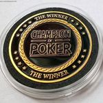 CHAMPION OF POKER, ARANYOZOTT KASZINÓ ZSETON, PP! fotó
