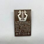 12. Német Dalosszövetség Fesztivál jelvénye - 1937 - náci / nemzetiszocialista Németország fotó