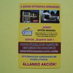 Kártyanaptár, Építőanyag kereskedés fotó