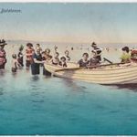 Balaton fürdőélet képeslap fotó
