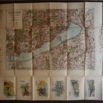 Balaton és környéke. A Bakony hegységgel. Balaton térkép a Budapest-balatoni csónakút és autóutak... fotó