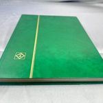 A4-ES MINŐSÉGI LEUCHTTURM BÉLYEGALBUM -ZÖLD- 22, 5X30, 5CM, 16 FEHÉR LAP -26.- fotó
