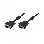 Logilink VGA cable HD15/M to HD15/M 1080p 2x ferrite 10m Black CV0016 Kiegészítő, Kellék Kábel fotó