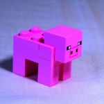LEGO Minecraft Pig rózsaszín malac fotó