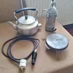 Retro elektromos kemping szett fotó
