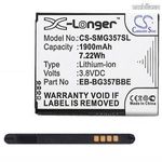 CAMERON SINO Li-Ion akku - 3, 8V / 1900mAh, Samsung BG357BBU kompatibilis - FEKETE - SAMSUNG Galax... fotó