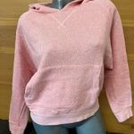 Lazacszínű, rózsaszín Bershka kapucnis pulóver. S. fotó
