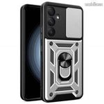 SAMSUNG Galaxy A35 5G (SM-A356), OTT! CAMSHIELD ARMOR műanyag mobiltok, ujjgyűrű, Ezüst fotó