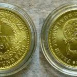 1859 1 arany korona B Körmöcbányán mindössze 300 db-ra limitált utánverete - Ferenc József fotó