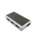 4-portos USB Hub Elosztó/Töltő, BYL-1812 (USB-A -> 4xUSB3.0), fekete-fehér fotó