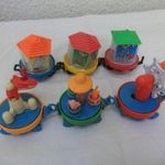 [ABC] 6db retro forgó vonatszerelvény (2939) fotó