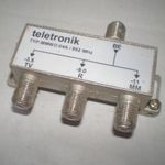 Teletronic MMW0-04A/862MHz multimédia diplexer (Internet - Kábeltévé szétválasztó) fotó