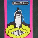Kártyanaptár, Autófém kávéfőző, Centrum áruház Pécs, grafikai rajzos, 1983 fotó