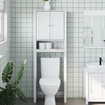 BERG fehér tömör fa WC feletti tároló 60 x 27 x 164, 5 cm fotó