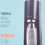 Sodastream Szódakészítő Terra Megapack QC black Fekete fotó