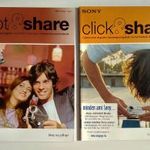 Sony fényképezőgép és kamera katalógusok 2004-2005-ből, magyarul fotó