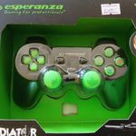 M-84. Pc – Ps3 Esperanza Gx 600 Fekete Vezeték Nélküli Controller Új Bontatlan : fotó
