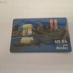 MATÁV Telekey telefonkártya Budapest-New York repülőjárat fotó