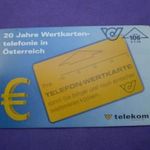 osztrák telefonkártya 90 - es évek 20 éves a telefonkártya Ausztriában fotó