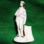 VIRÁGTARTÓ PORCELÁN FIGURA (nem jelzett porcelán : 12 x 6, 5 cm) "N" fotó