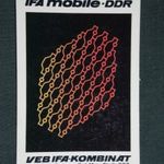 Kártyanaptár, NDK, IFA mobile autógyár, 1982 fotó
