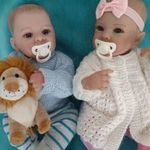 UJ! Nagyon ritka, teljes vinil fiu és lány baba, 50 cm! fotó