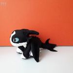 How to Train Your Dragon Így Neveld a Sárkányodat plüss sárkány ÉJIFÉNY kölyök kabala 35 cm EXTRA !! fotó