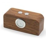 Retro, fahatású Bluetooth kihangosító és hangszóró analóg órával fotó
