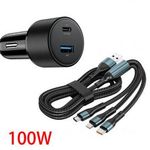 13023 02ACSET Gyors töltő USB/USB-C + 3 az 1-ben töltő különböző töltőfejekkel - 5A 100W 12-24V fotó